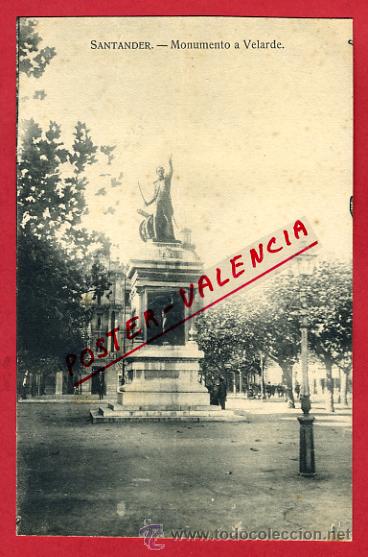 Postales: SANTANDER, MONUMENTO A VELARDE,      P63056 - Foto 1