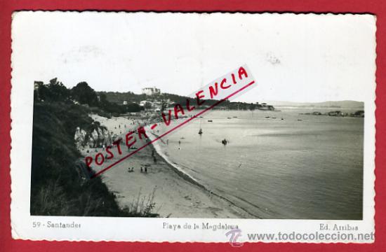 Postales: SANTANDER, PLAYA DE LA MAGDALENA,        P63103 - Foto 1