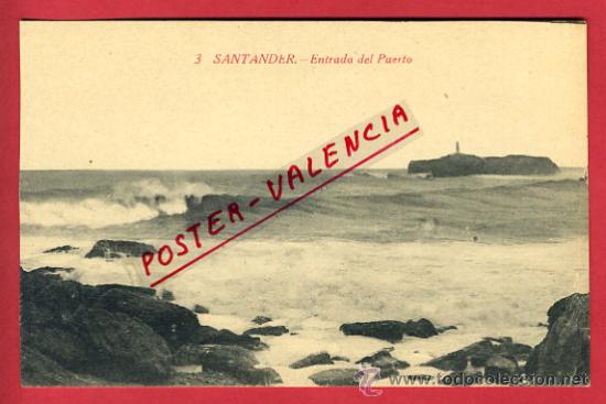 Postales: SANTANDER, ENTRADA DEL PUERTO,        P63107 - Foto 1