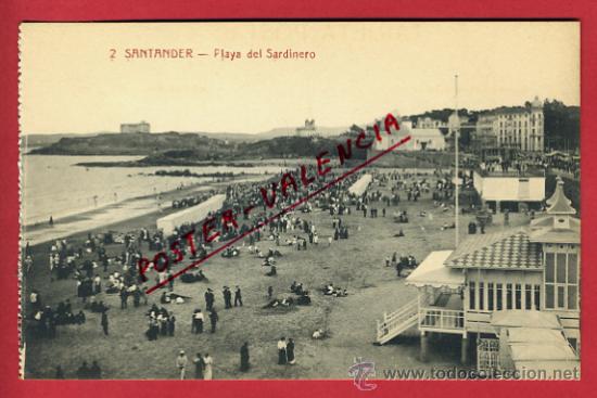 Postales: SANTANDER, PLAYA DEL SARDINERO,        P63108 - Foto 1