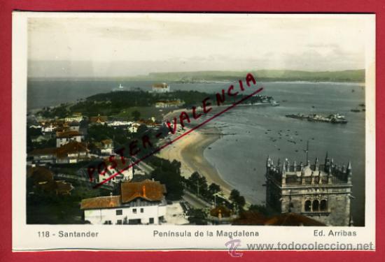 Postales: SANTANDER, PENINSULA DE LA MAGDALENA,        P63122 - Foto 1