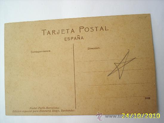 Postales: postal  santander . monumento a pereda - Foto 2