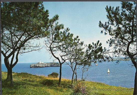 Postales: POSTAL DE LA ISLA DE MOURO SANTANDER - Foto 1