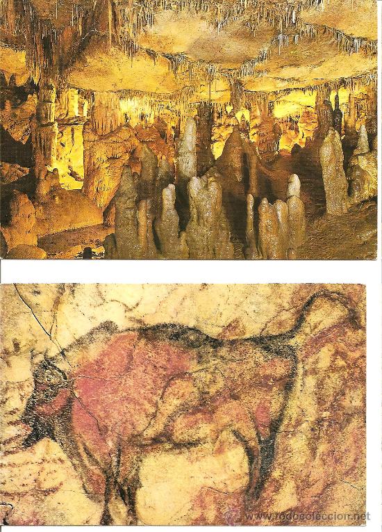 Postales: DOS POSTALES DE LAS CUEVAS DE ALTAMIRA - Foto 1