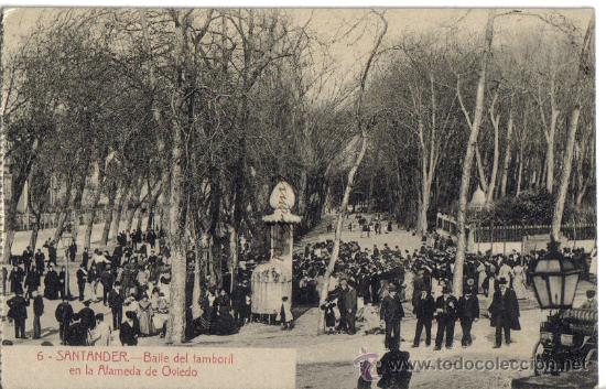 Postales: POSTAL DE SANTANDER, BAILE DEL TAMBORIL - Foto 1