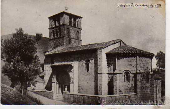 Postais: Colegiata de Cervatos Siglo XII. Sin reverso. Palomeque.