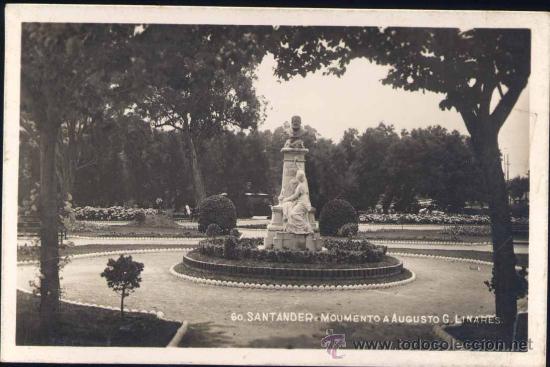 Postais: SANTANDER.- MONUMENTO A AUGUSTO G. LINARES
