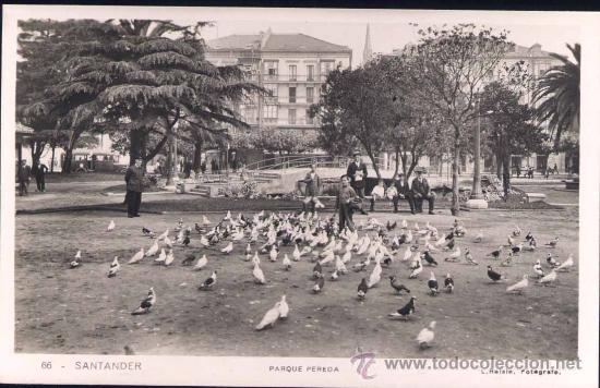 Postales: SANTANDER.- PARQUE PEREDA - Foto 1