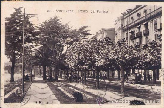 Postales: SANTANDER.- PASEO DE PEREDA - Foto 1