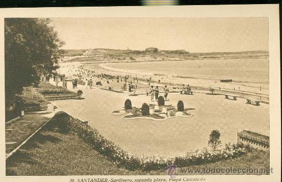 Postais: SARDINERO, SEGUNDA PLAYA, PLAYA CASTA&Ntilde;EDA