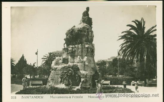 Postales: MONUMENTO A PEREDA, SANTANDER - Foto 1