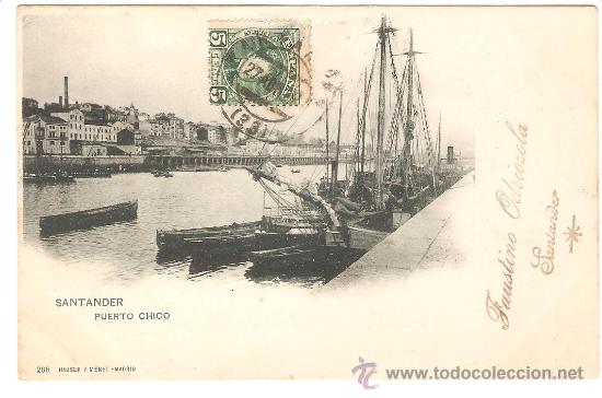 Postales: SANTANDER. BARCOS . PUERTO. - Foto 1
