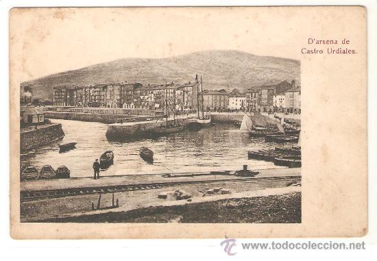 Postales: CASTRO URDIALES. SANTANDER. PUERTO. BARCOS. - Foto 1