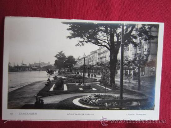 Postales: SANTANDER - BOULEVARD DE PEREDA - Foto 1