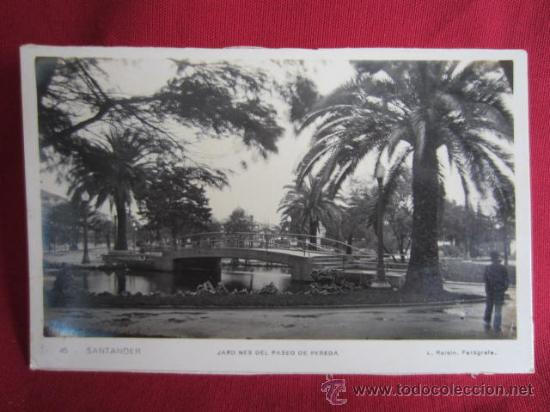 Postales: SANTANDER - JARDINES DEL PASEO DE PEREDA - Foto 1