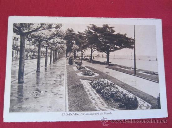 Postales: SANTANDER - BOULEVARD DE PEREDA - Foto 1