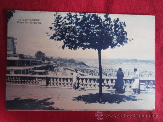 Postales: SANTANDER - PLAYA DEL SARDINERO - Foto 1