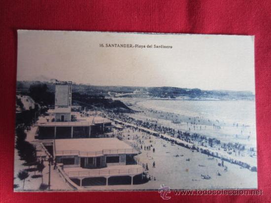 Postales: SANTANDER - PLAYA DEL SARDINERO - Foto 1