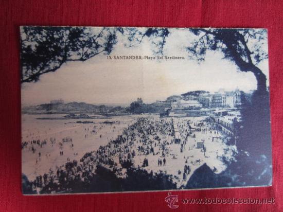 Postales: SANTANDER - PLAYA DEL SARDINERO - Foto 1