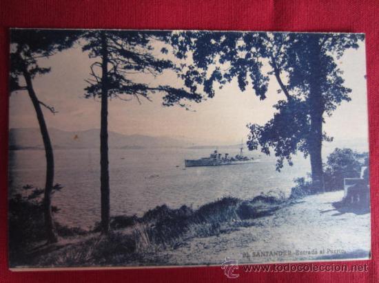 Postales: SANTANDER - ENTRADA AL PUERTO - Foto 1