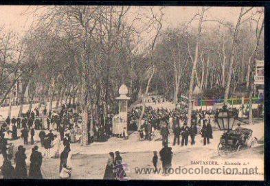 Postales: TARJETA POSTAL SANTANDER, ALAMEDA - Foto 1