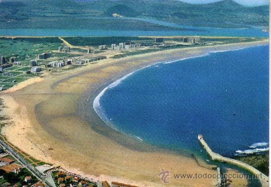 Postales: LAREDO - VISTA AEREA DE LA PLAYA - Foto 1