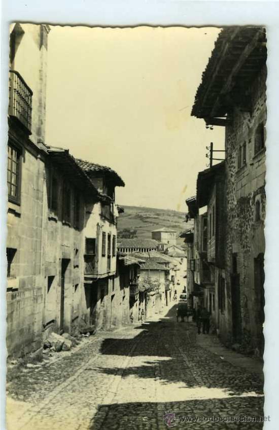 Postales: POSTAL SANTILLANA DEL MAR CALLE DEL CANTON - Foto 1