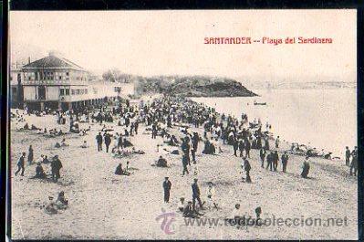 Postales: TARJETA POSTAL DE SANTANDER, PLAYA DEL SARDINERO - Foto 1