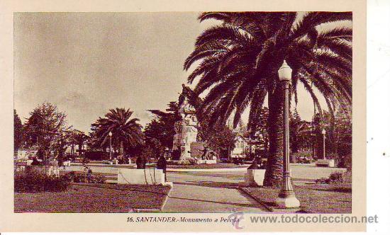 Postales: 16 santander - monumento a pereda - Foto 1