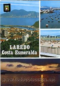 Postales: ANTIGUA POSTAL DE SANTANDER. LAREDO. ESCUDO DE ORO - Foto 1