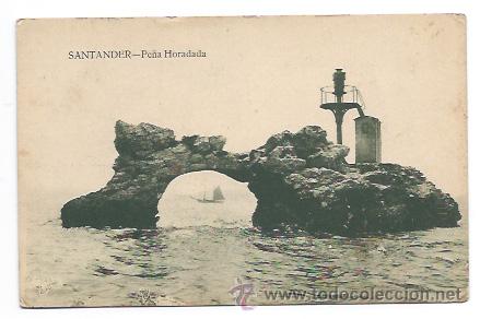 Postales: SANTANDER. PE&Ntilde;A HORADADA. (ED. V. POBLADOR) - Foto 1