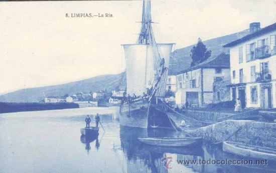 Postales: LIMPIAS (CANTABRIA).- LA RIA - Foto 1