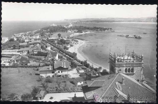 Postales: SANTANDER.- PLAYA Y PALACIO DE LA MAGDALENA - Foto 1