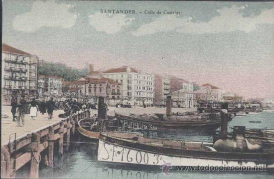 Postales: SANTANDER.- CALLE DE CASTELAR - Foto 1