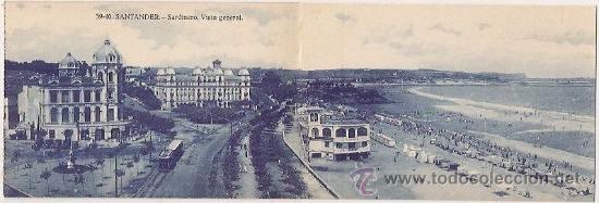 Postales: Santander. Postal doble - Foto 1