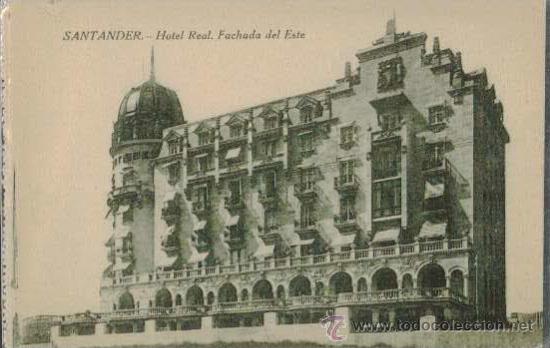 Postales: SANTANDER.- Hotel Real. Fachada del Este. SIn circular - Foto 1