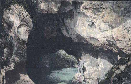 Postales: HOZNAYO (CANTABRIA).- GRUTAS DEL DIABLO - Foto 1