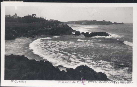 Postales: COMILLAS (CANTABRIA).- ENSENADA DEL PORTILLO - Foto 1