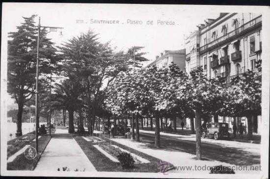Postales: SANTANDER.- PASEO DE PEREDA - Foto 1