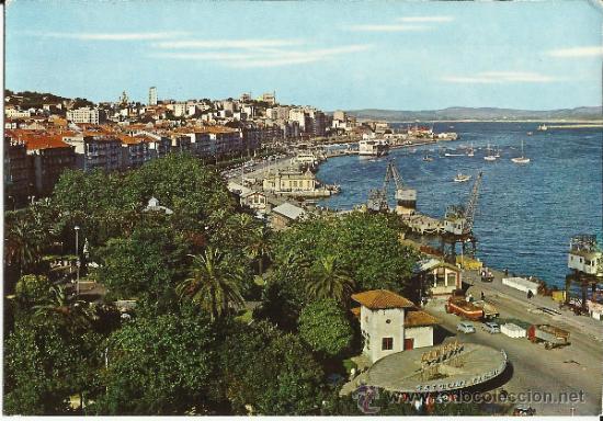 Postales: POSTAL: SANTANDER - BAH&Iacute;A Y JARDINES DE PEREDA. - Foto 1