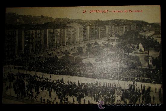 Postales: SANTANDER POSTAL JARDINES DEL BOULEVARD SIN CIRCULAR - Foto 1