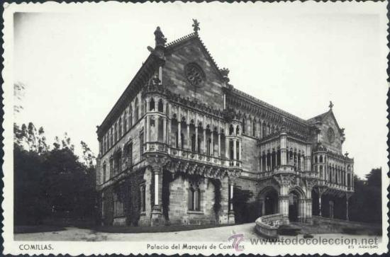 Postales: COMILLAS (CANTABRIA).- PALACIO DEL MARQUES DE COMILLAS - Foto 1