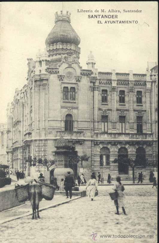 Postales: SANTANDER.- EL AYUNTAMIENTO - Foto 1