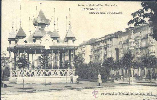 Postales: SANTANDER.- KIOSCO DEL BOULEVARD - Foto 1