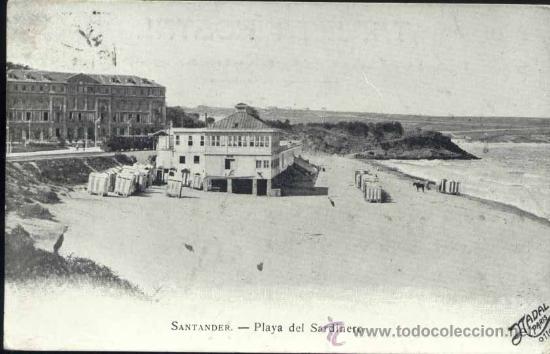 Postales: SANTANDER.- PLAYA DEL SARDINERO - Foto 1
