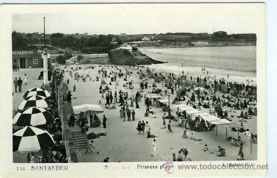 Postales: POSTAL SANTANDER PRIMERA PLAYA - Foto 1