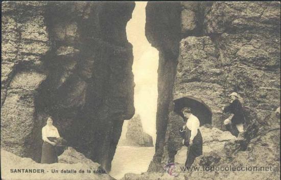 Postales: SANTANDER.- UN DETALLE DE LA COSTA - Foto 1