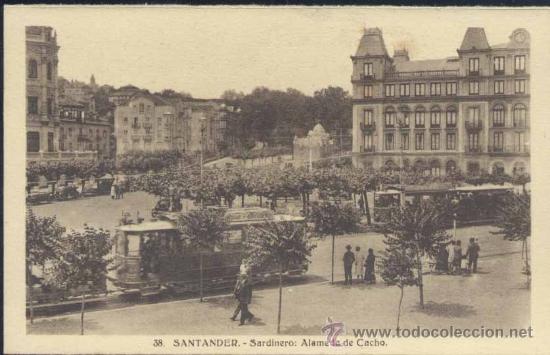 Postales: SANTANDER.-SARDINERO: ALAMEDA DE CACHO - Foto 1