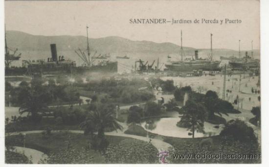 Postales: SANTANDER.- Jardines de Pereda y Puerto - Foto 1