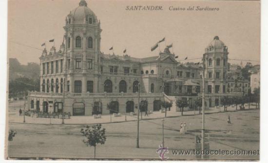 Postales: SANTANDER.- Casino del Sardinero - Foto 1